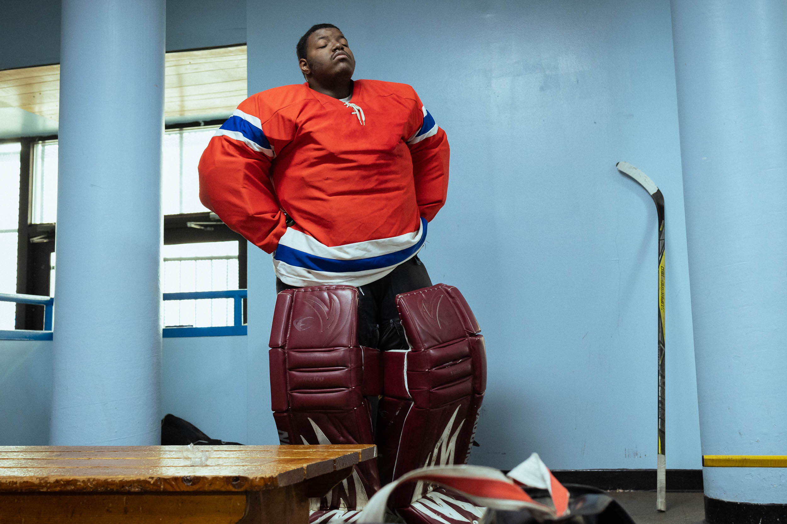BALTIMORE MD WASHINGTON DC PHOTOJOURNALIST FOR NEW YORK TIMES FEATURE BLACK YOUTH ICE HOCKEY SPORTS DOCUMENTARY PHOTOGRAPHER