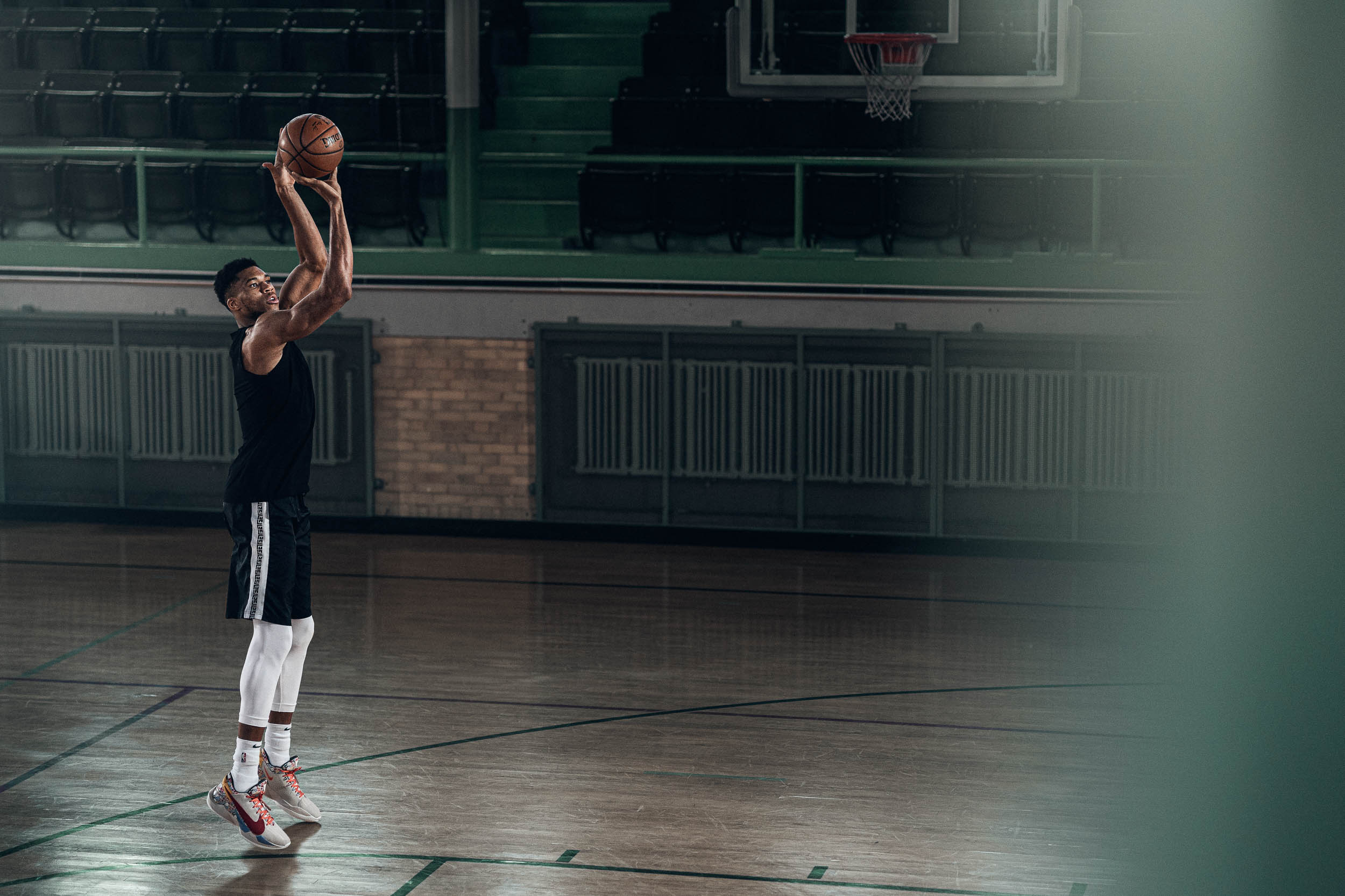NBA WORLD CHAMPION MVP MILKWAUKEE BUCKS GIANNIS ANTETOKOUNMPO PHOTOGRAPHED BY COMMERCIAL BASKETBALL ADVERTISING PHOTOGRAPHER IN BALTIMORE MD WASHINGTON DC