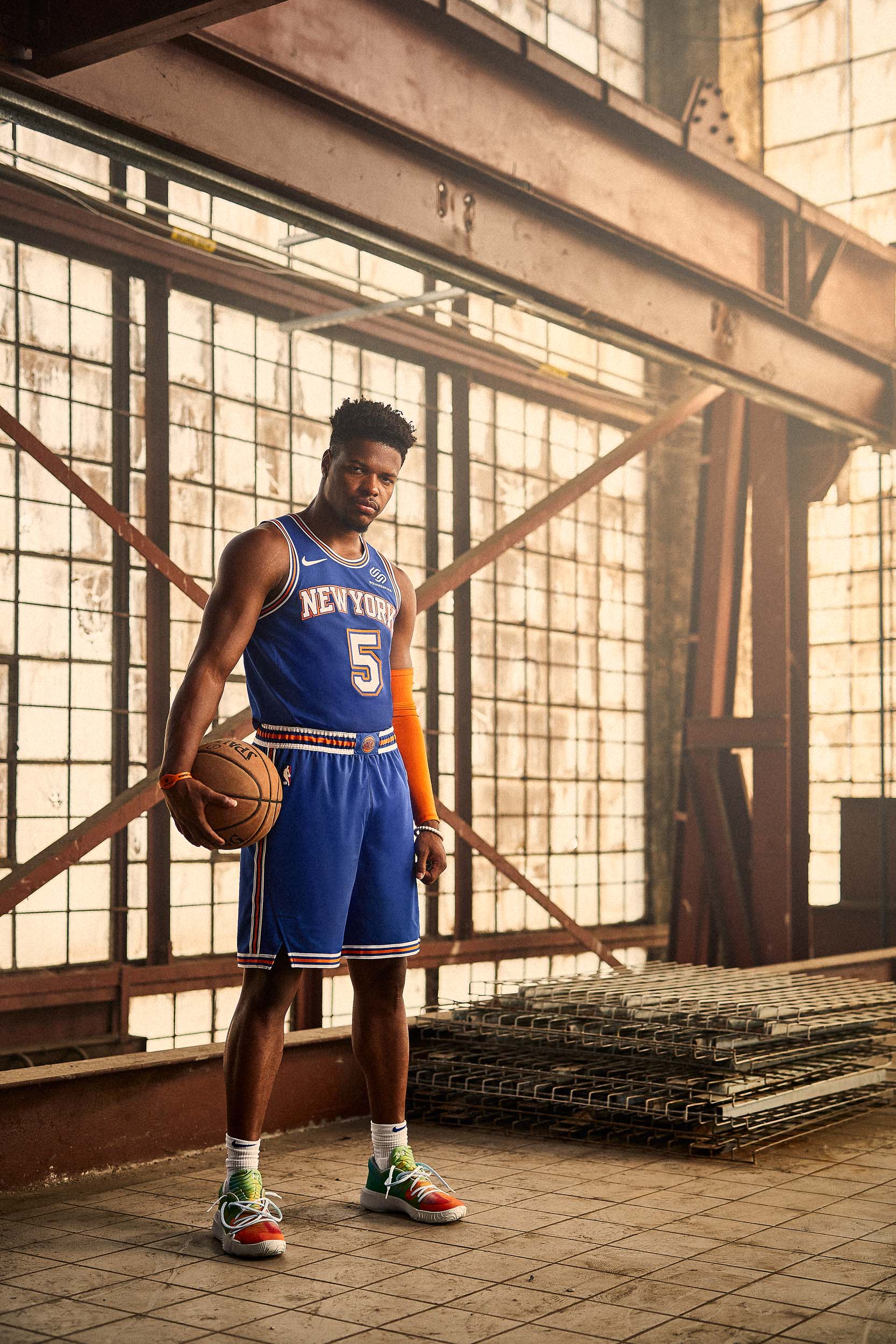 NEW YORK KNICKS BASKETBALL PHOTOGRAPHER NBA STATEMENT EDITION UNIFORM LAUNCH FASHION EDITORIAL PHOTOGRAPHY FOR SPORTS ADVERTISING IN NEW YORK CITY