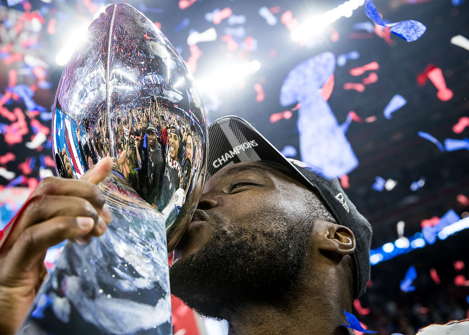 Best NFL Super Bowl photos by professional commercial sports action NFL photographer in Maryland for NFL football advertising brand