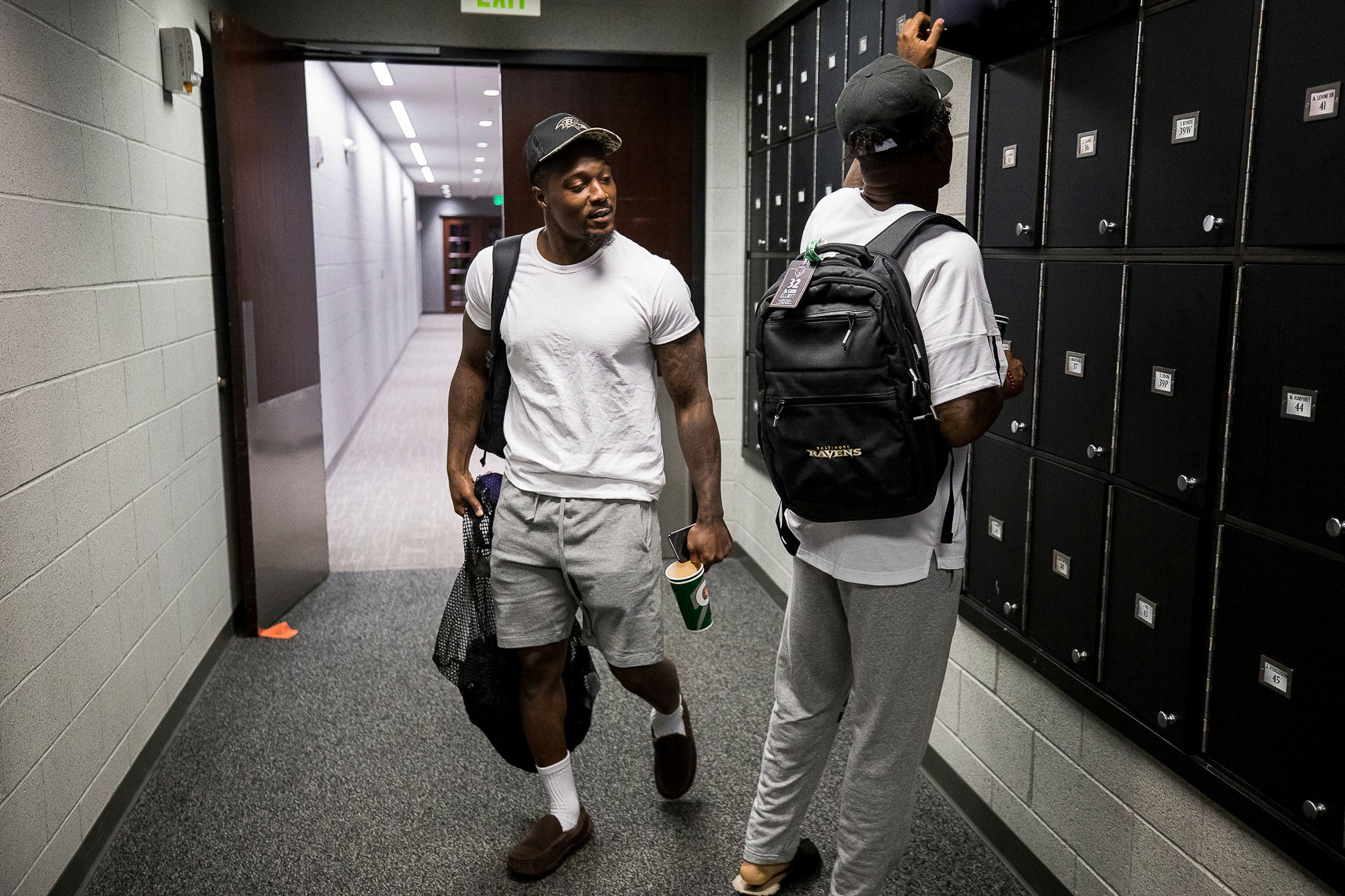 A day in the life of an NFL player documentary story by Baltimore photojournalist Shawn Hubbard