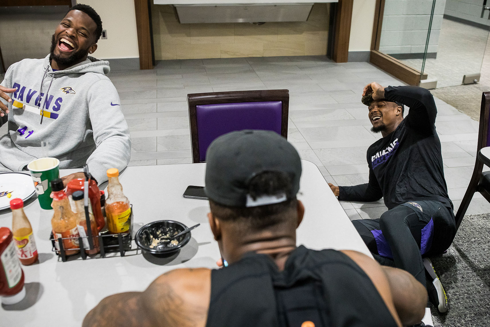 A day in the life of an NFL player documentary story by Baltimore photojournalist Shawn Hubbard