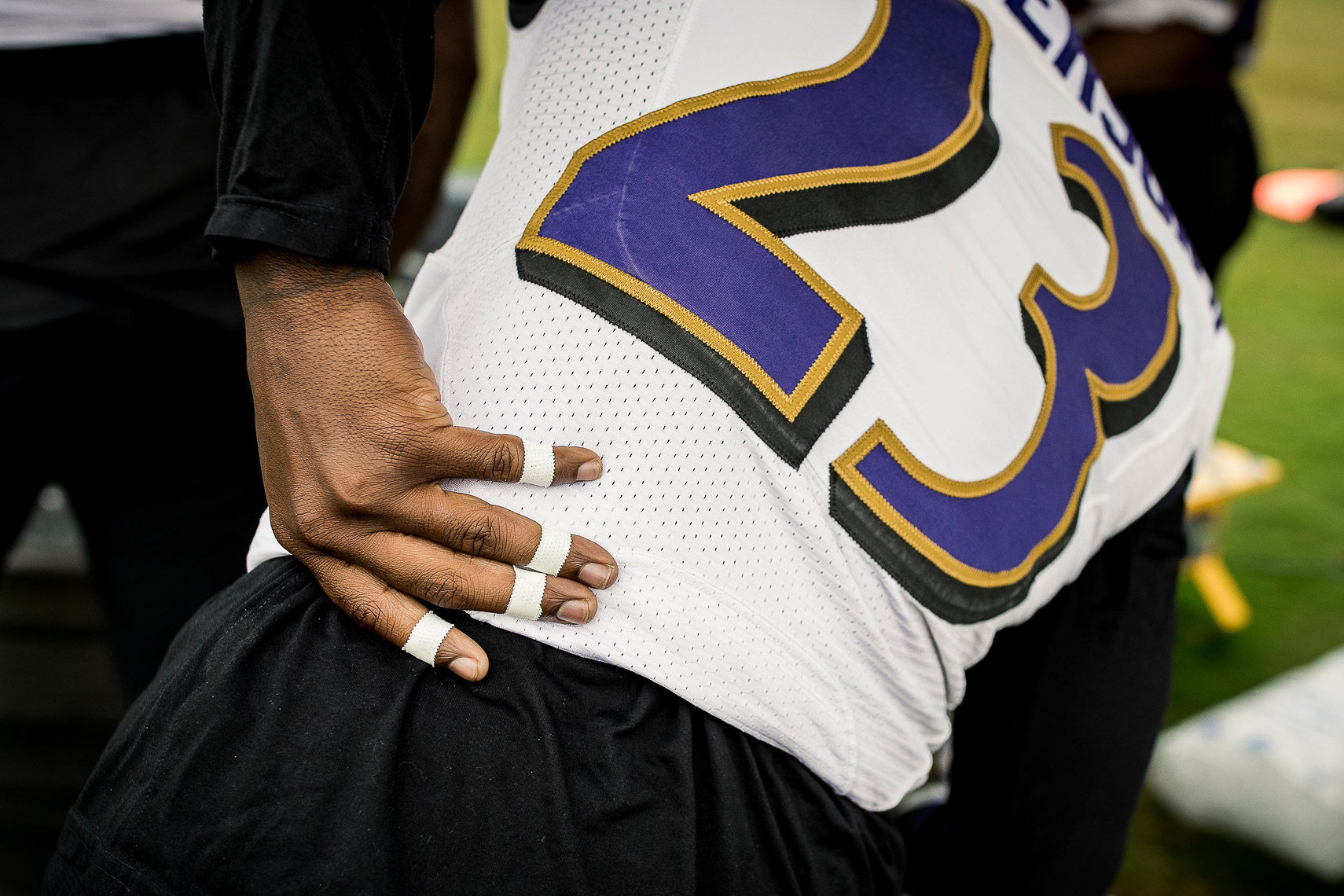 A day in the life of NFL training camp documentary story Baltimore photojournalist Shawn Hubbard